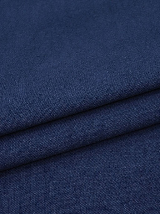 Крапива Рами (Ramie) с хлопком цв.Темно-синий, СОРТ2, ш.1.4м, крапива-50%, хл-50%, 210гр/м.кв - Купава фото 4