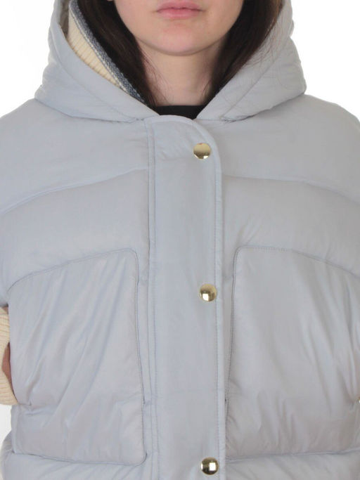 PE23-1 GRAY/LT. BLUE Куртка зимняя женская (150 гр. холлофайбер)