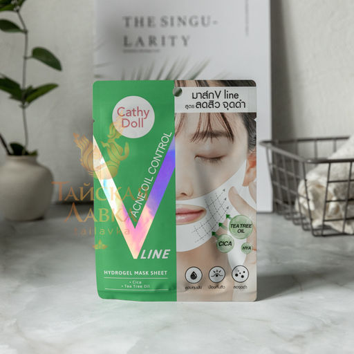 Маска-Бандаж для Коррекции Овала Лица Гидрогелевая Антиакне с Центеллой CATHY DOLL, 18 гр  фото 3