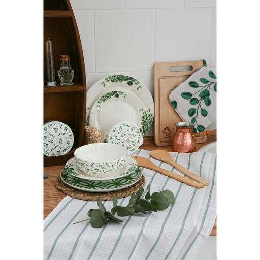 Набор кухонный Доляна «Эвкалипт»: варежка 20×27 см, прихватка 19×19 см, 100% хлопок