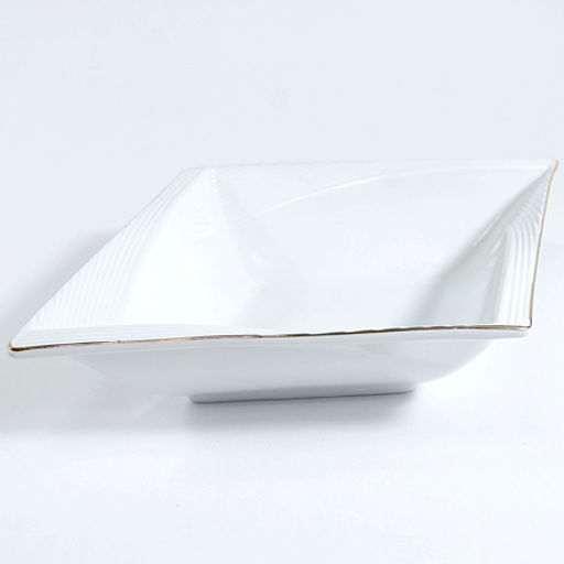 90080-704L Блюдо сервировочное для подачи керамика 26х23х6,5 LR (х8)