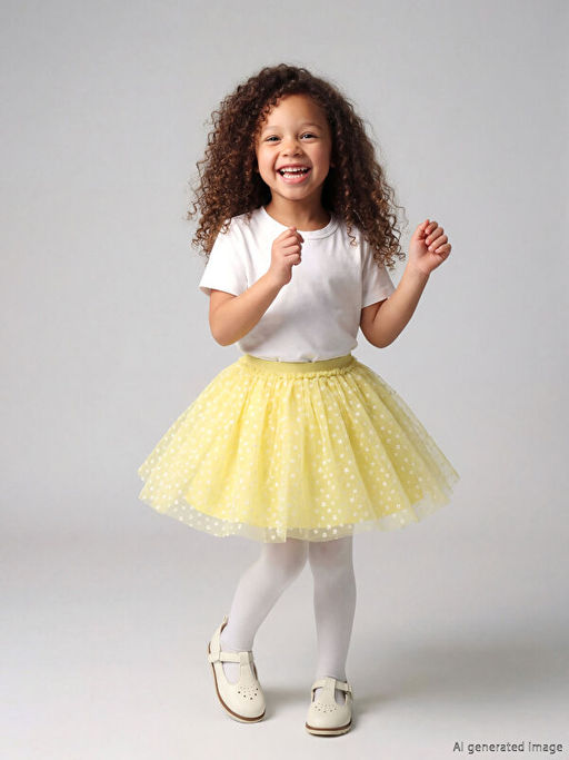 Desenli K?z ?ocuk T?t? Etek