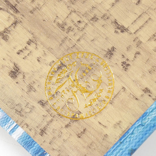 Шкатулка книга - сейф Парусники. Масло. Золото, дерево и искусственная кожа, с замком, 27?18?7 см