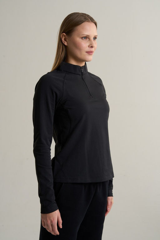 Лонгслив half-zip утепленный Черный ANTA TRN LS Tee фото 2