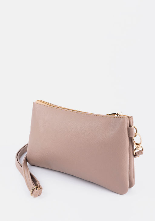 Миниатюрная женская сумка через плечо в бежевом цвете L-Craft  фото 2