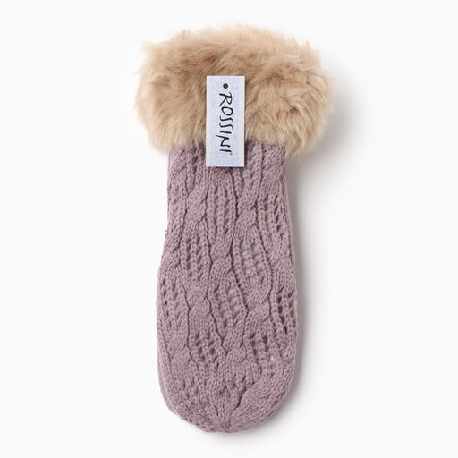 Варежки женские, цвет фиолетовый, размер 25 - Rossini фото 4