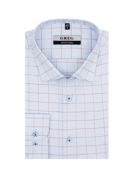 Сорочка мужская длинный рукав GREG 265/117/3503/ZN STRETCH  фото 2