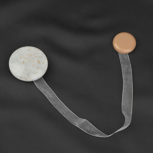 Цена за 2 шт. Подхват для штор «Карамелька», d=5 см, бежевый