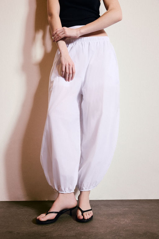 Y_ksek Bel Balloon Fit Pantolon - Defacto фото 3