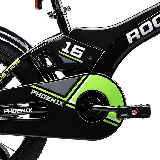 Велосипед 16" Rocket Phoenix, цвет черно/зеленый