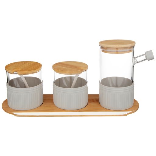 НАБОР ИЗ 3-Х ЕМКОСТЕЙ ДЛЯ ПИЩЕВЫХ ПРОДУКТОВ 16.5*33*11 СМ - Agness фото 2