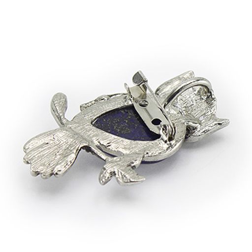 Кулон-Брошь "Сова" лазурит