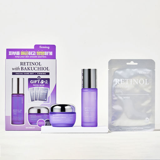 SKIN627 Набор для лица с ретинолом и бакучиолом Retinol with Bakuchiol Facial Care Set (150 мл)