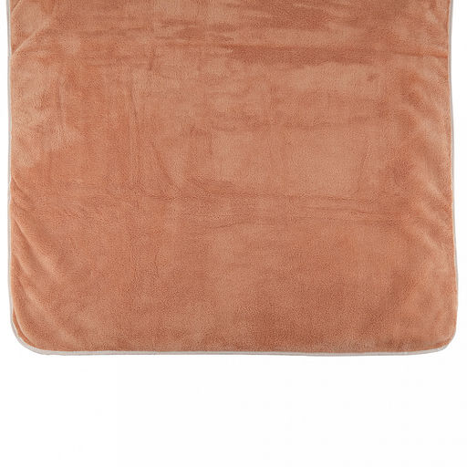 Полотенце из микрофибры "Счастливчик" 70х140см, полиэстер 100%, с вышивкой "Be happy", бежевый (Китай)