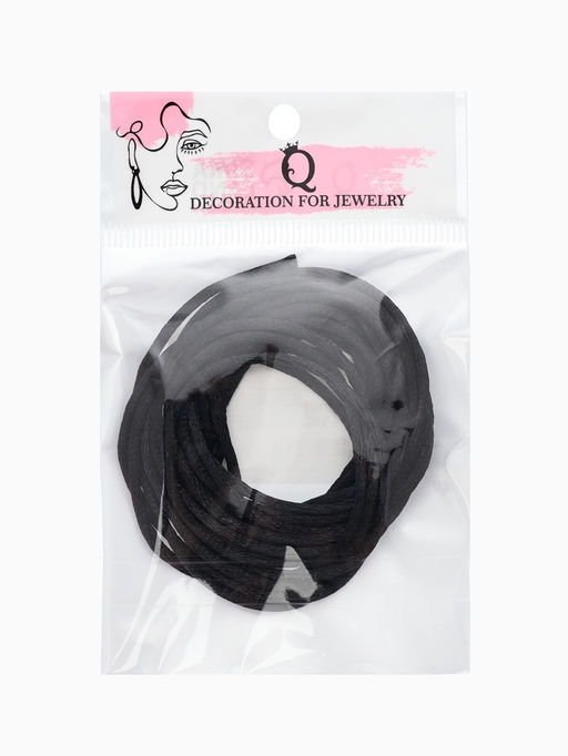 Цена за 3 шт. Шнурок для крестика, набор 3 шт. длина 100 см, диаметр 1.5 мм, нейлоновый гайтан, черный