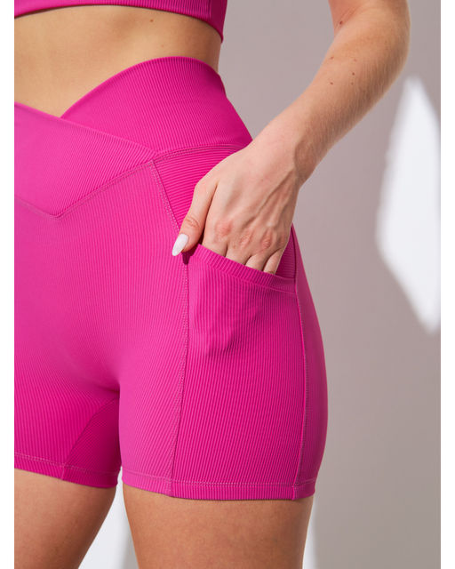 Шорты в рубчик PREMIUM ягодные - Rowan фото 2