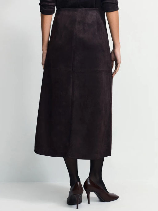 Юбка миди из искусственной замши / Zarina