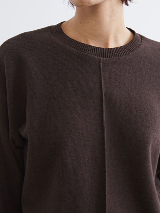 Bisiklet Yaka Triko Kad?n Kazak