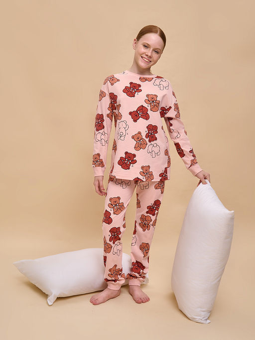 PELICAN, пижама для девочек, Пудра