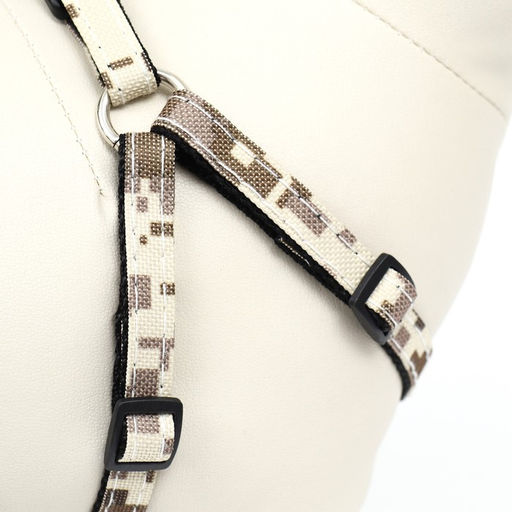 Комплект амуниции двухслойный, размер S, поводок 120 х 1 см, ОШ 24-38 см, ОГ 29-41 см, камуфляж 968 - Пижон фото 7