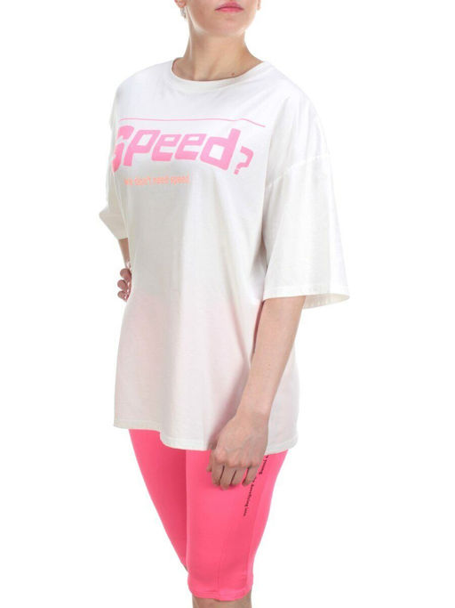 KD-795 WHITE/CRIMSON Костюм-двойка женский 7986 TREND