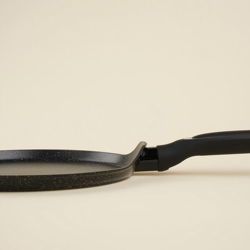 Сковорода блинная SL Home, d=22 см, h=1.6 см, кованый алюминий, антипригарное покрытие, индукция, чёрная