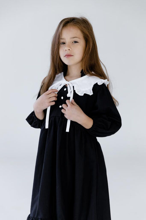 Л23-7 платье для девочки НИКОЛЬ черный - Etoelf фото 5