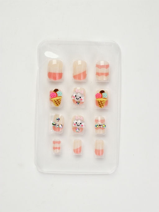 Детские накладные ногти «Корги», 12 шт.