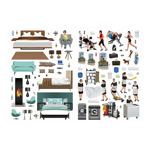 Моя книга наклеек. Отель - Робинс фото 3