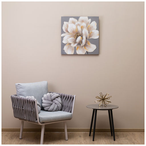 КАРТИНА БЕЛЫЙ ЦВЕТОК 60Х60Х3 СМ - Bronco фото 2