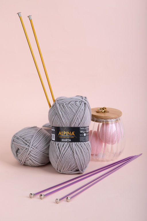 Спицы GAMMA прямые цветные CNK алюминий d 2.5 мм 35 см 2 шт