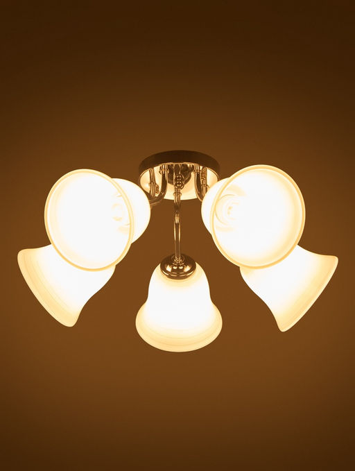 Люстра ЭкономСвет 20130/5CR, 5×40 Вт, E27, 50×50×20 см, цвет хром