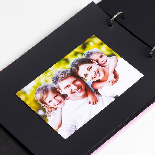 Фотоальбом на кольцах 25 листов Признание в любви, с уголками, тиснение 19?27?3 см