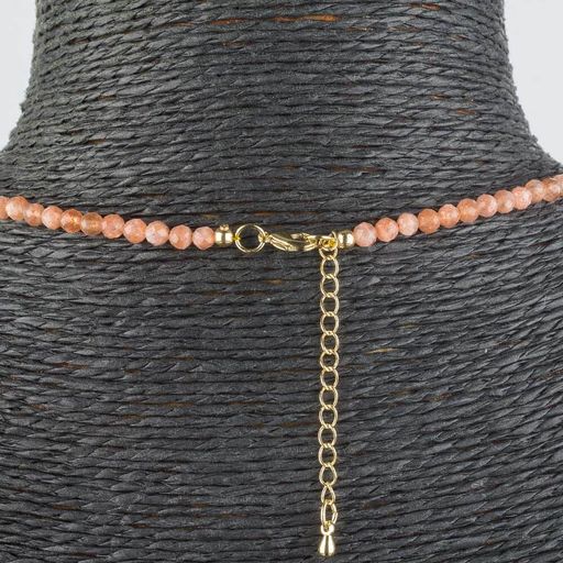 Бусы из Солнечного камня огранка - Радуга самоцветов фото 2