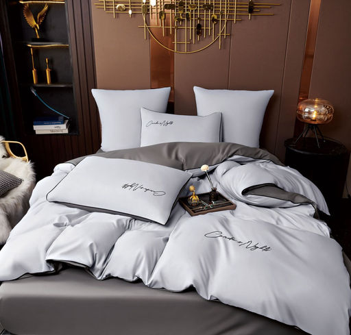 КПБ Candies однотонный с вышивкой CANOV027 Семейный