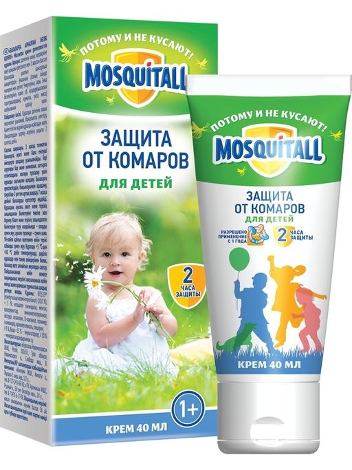 MOSQUITALL от комаров крем Нежная защита д/детей 40мл