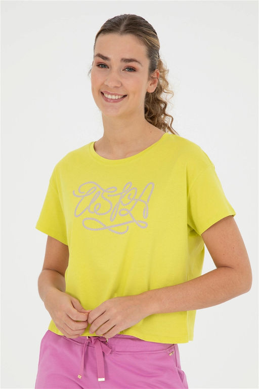 Женская фисташково-зеленая футболка - U.s. polo assn фото 10