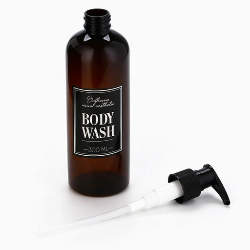 Дозатор для шампуня, кондиционера, гель для душа «Bathroom visual», 300 мл., набор 3 шт.