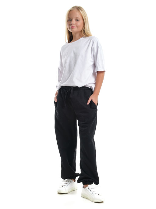 Спортивные брюки трикотажные 22-7999 коричневый - Mini maxi фото 24