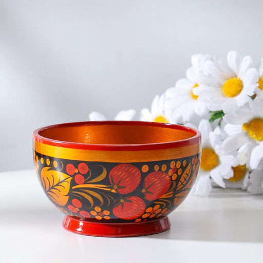 Чашка дерево хохлома «Малая», 11×6.5 см