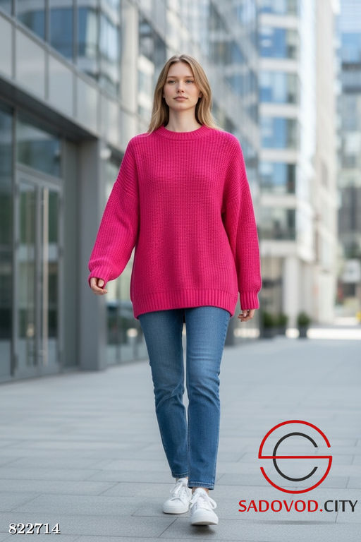 Свитер женский однотонный