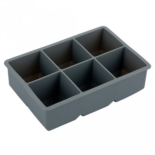 Форма для льда "Linea Silicone" 16х11x4,8см, 6 ячеек, силикон, "Regent" (Китай)