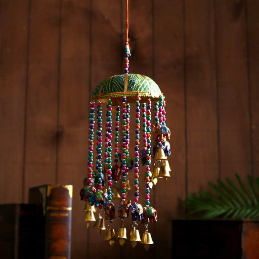 Интерьерная подвеска с колокольчиками Милые слоники 16х16х60 см Микс - Simaland фото 5