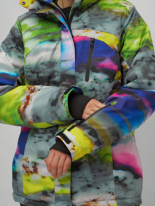 Горнолыжный костюм женский большого размера разноцветный 02278Rz - Chunmai фото 13