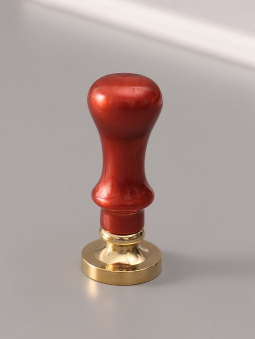 Печать для сургуча с пластиковой ручкой «Венок с буквой E», 2.5×2.5×6.3 см