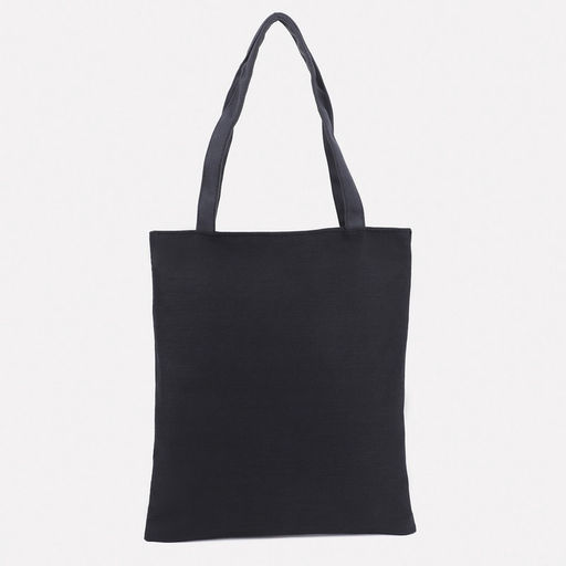 Сумка - шоппер, с подкладом, с принтом, 35×2×40 см, чёрная