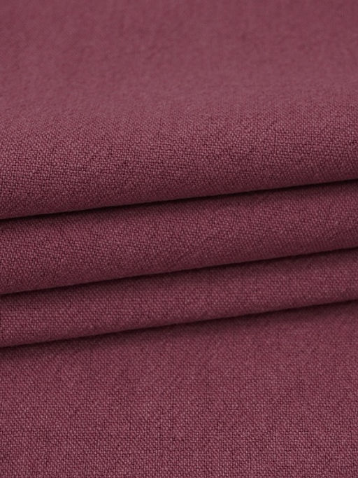 Крапива Рами (Ramie) с хлопком цв.Винтажный бордово-лиловый, ш.1.4м, крапива-50%, хлопок-50% - Купава фото 3