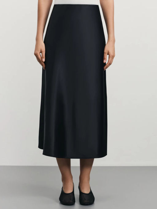 Атласная юбка миди / Zarina  фото 3