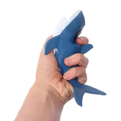 Цена за 12 шт. Антистресс сквиш мялка Funny toys «Акула», с песком, тянучка, в шоубоксе