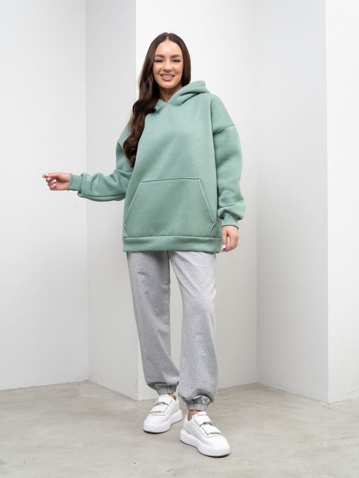 Толстовка жен.арт.1097-7,мятно-серая - Binita фото 3
